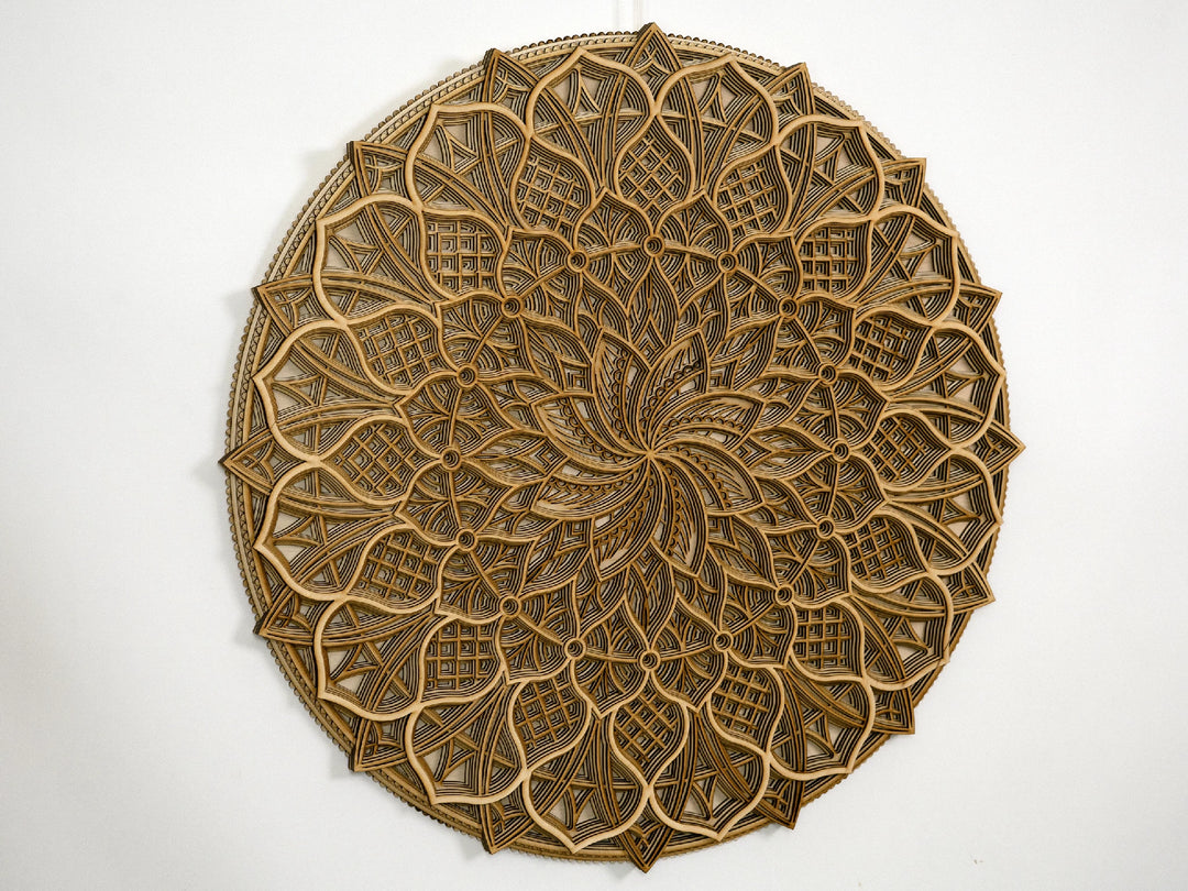 Boho Style Wooden Mandala Wall Art