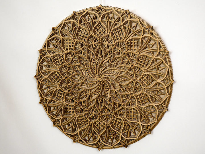 Boho Style Wooden Mandala Wall Art