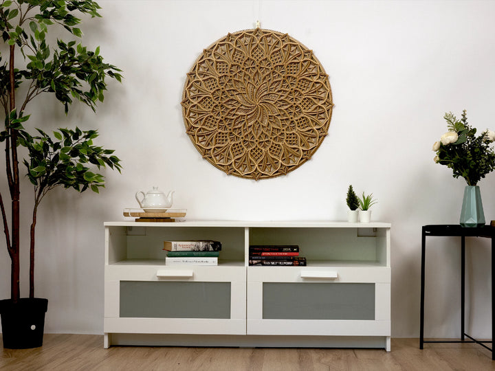 Boho Style Wooden Mandala Wall Art