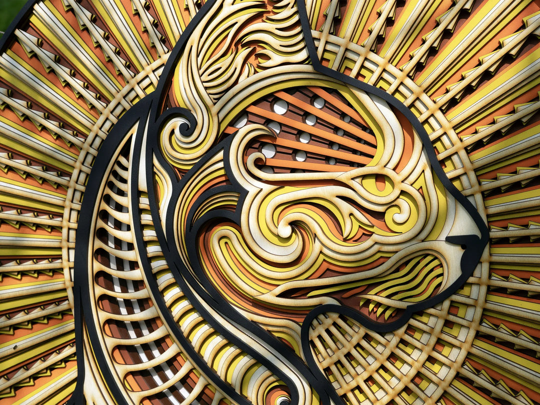 Sphynx Cat Mandala Wall Art