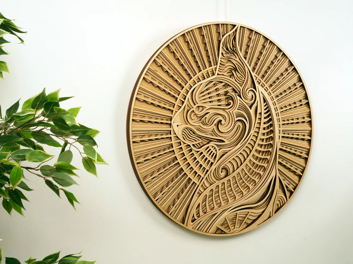 Sphynx Cat Mandala Wall Art
