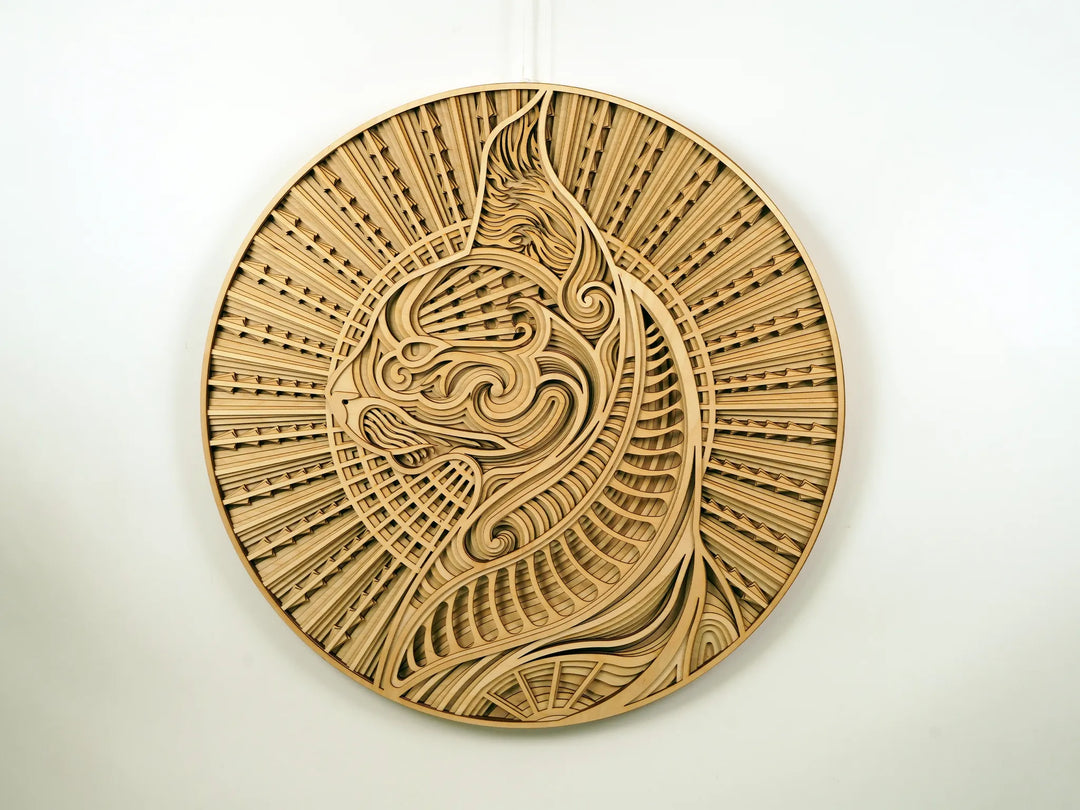 Sphynx Cat Mandala Wall Art