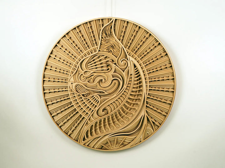 Sphynx Cat Mandala Wall Art