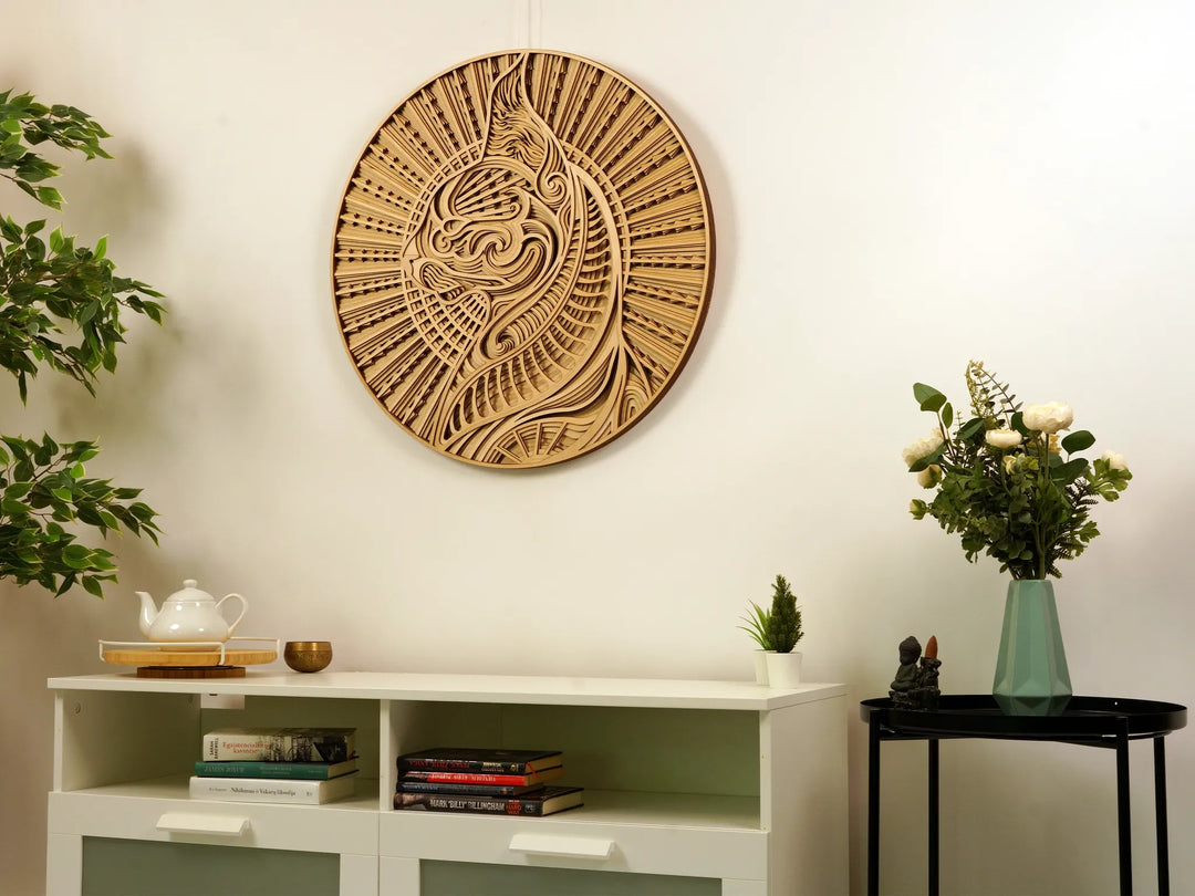 Sphynx Cat Mandala Wall Art