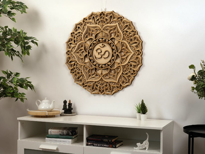 Crown Chakra Wooden Mandala