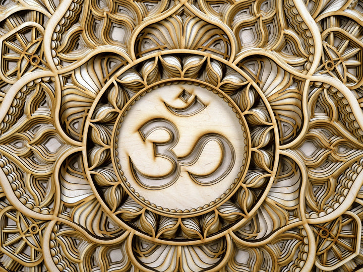 Crown Chakra Wooden Mandala