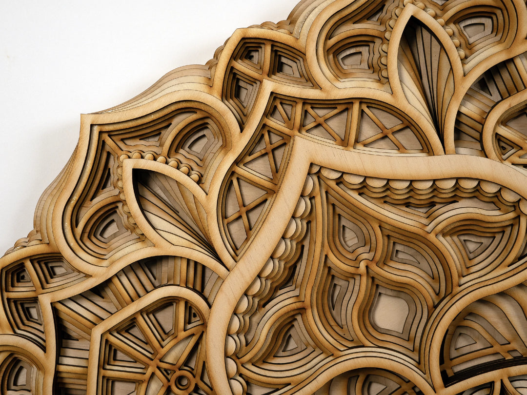 Crown Chakra Wooden Mandala