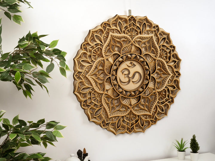 Crown Chakra Wooden Mandala