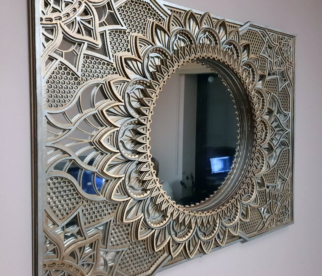 Mirror Mandala Elegant Wall Art