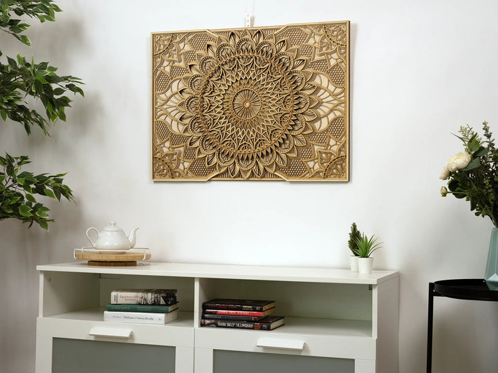 Bohemian Wooden Mandala Wall Art