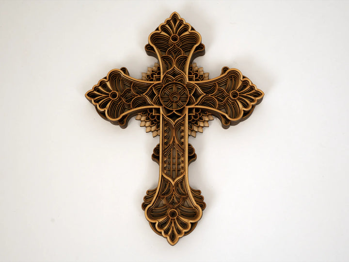 Wooden Christian Cross Wall Art