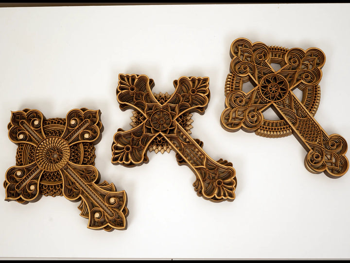 Wooden Christian Cross Wall Art