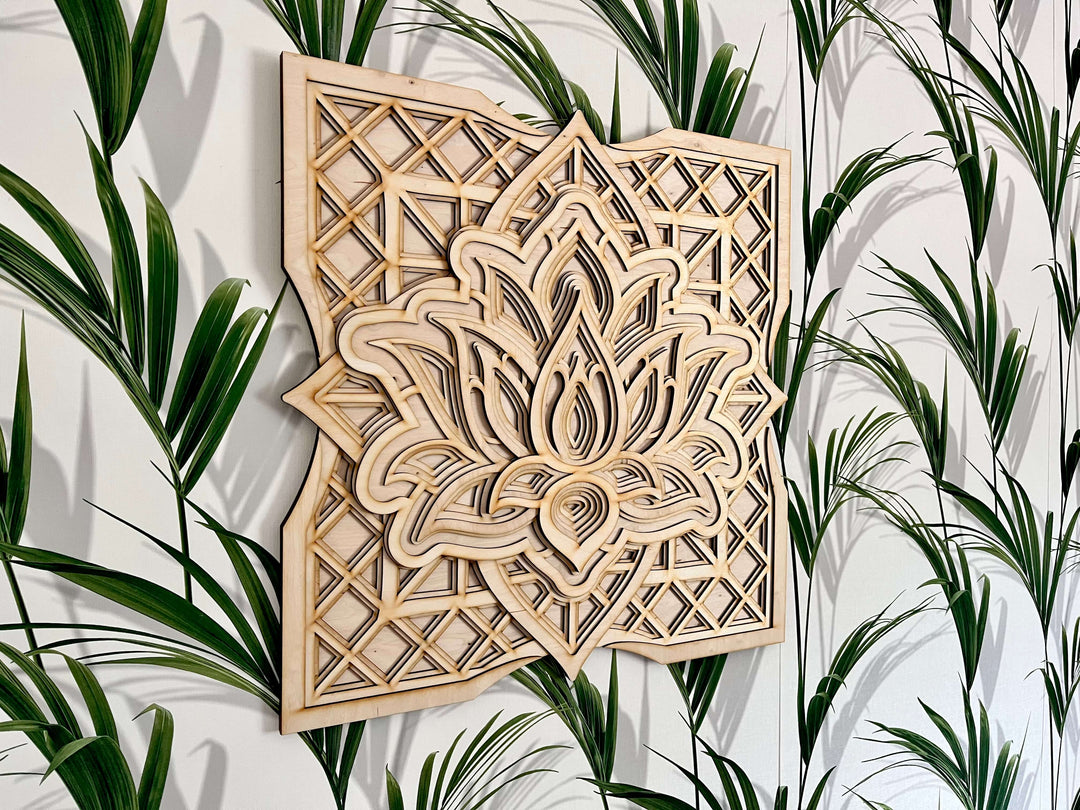 Lotus Flower Mandala Wall Art