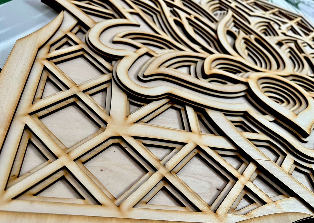 Lotus Flower Mandala Wall Art