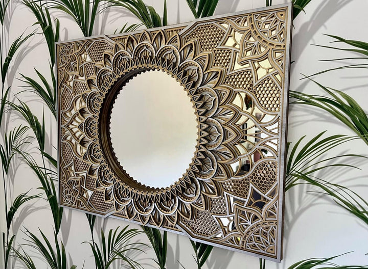 Mirror Mandala Elegant Wall Art