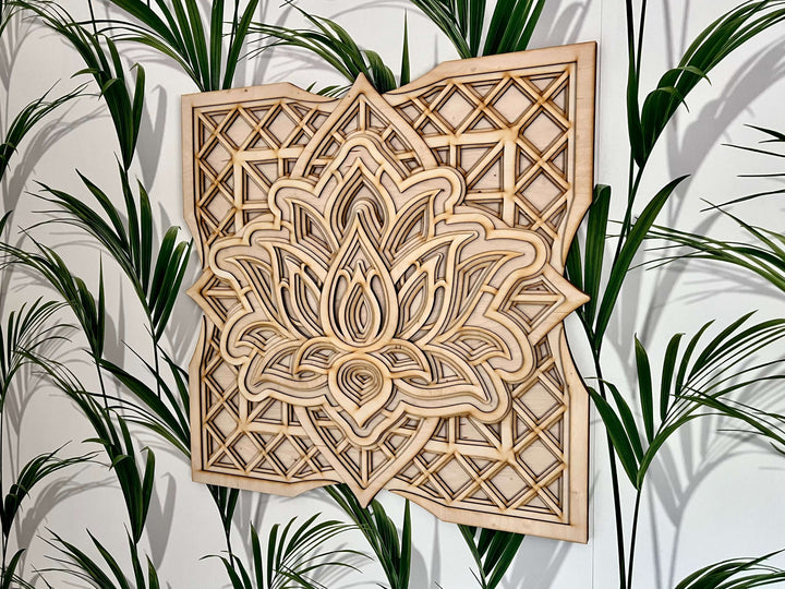 Lotus Flower Mandala Wall Art