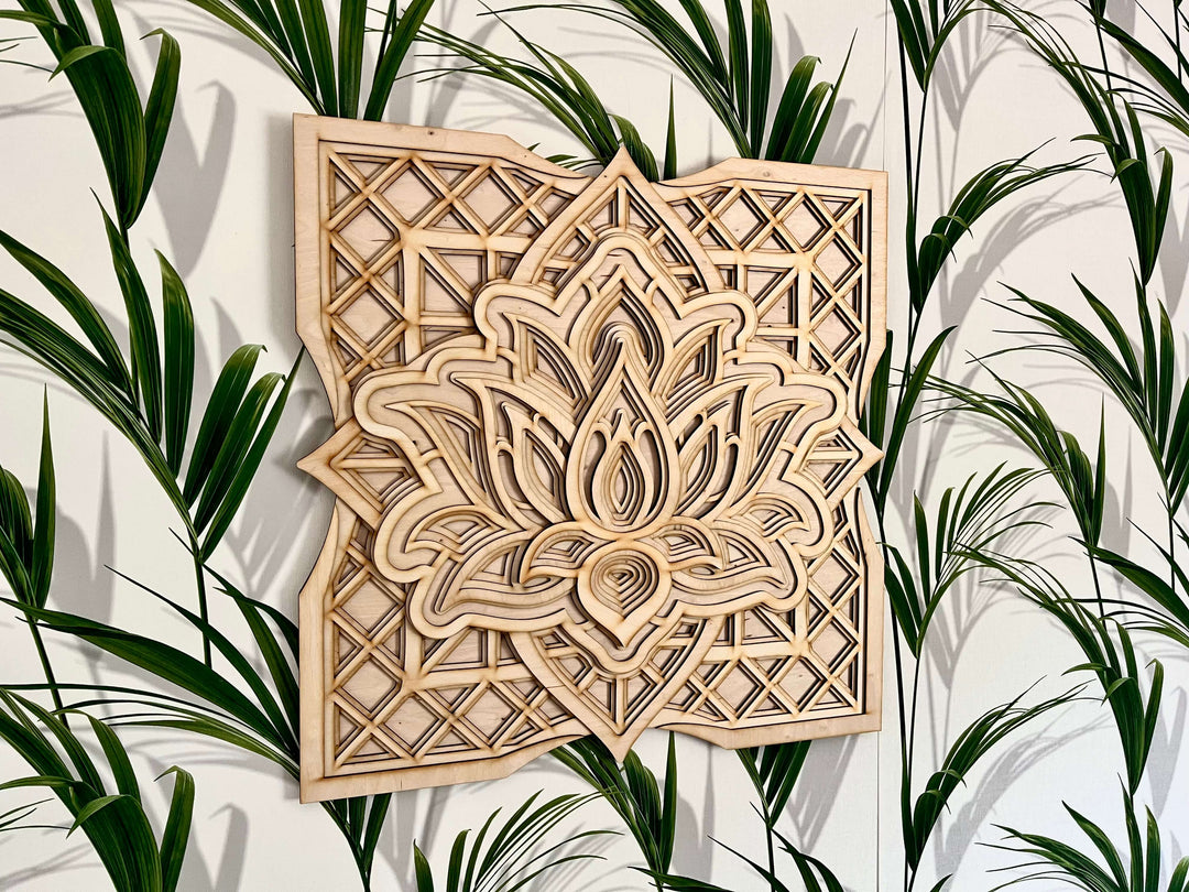 Lotus Flower Mandala Wall Art
