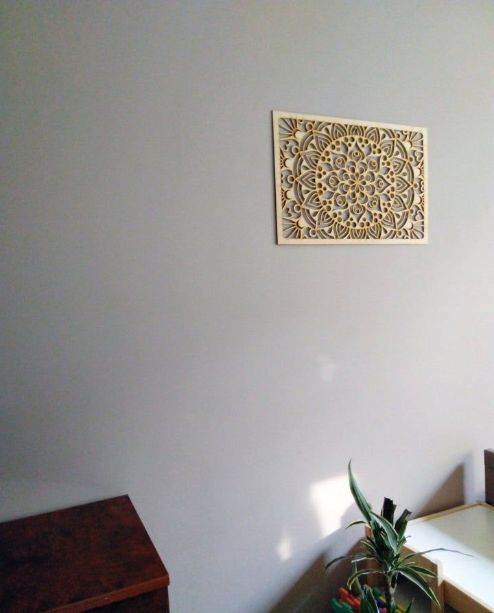 Illusion Mandala Rectangle Stencil