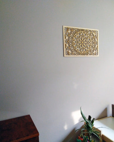 Illusion Mandala Rectangle Stencil