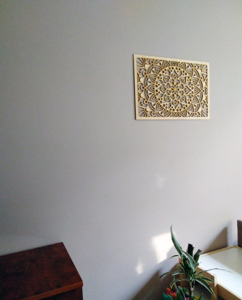 Illusion Mandala Rectangle Stencil