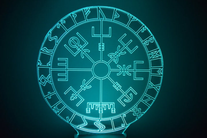 LED Night Lamp Viking Runes