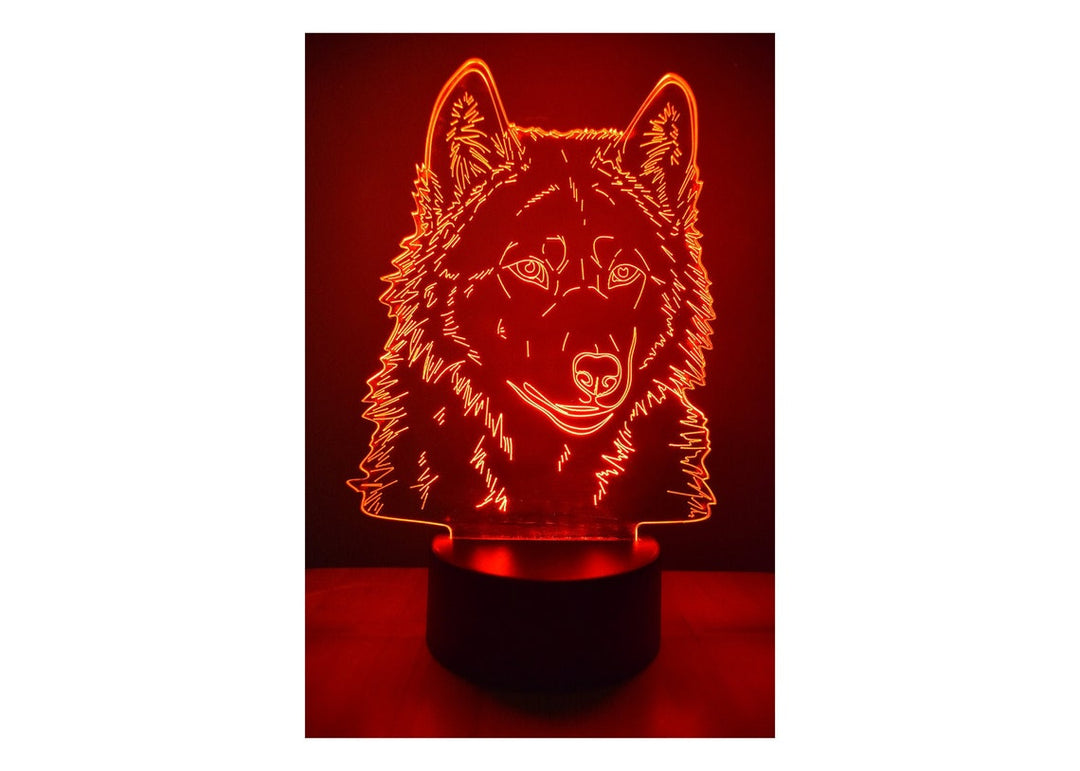 LED Night Lamp Wolf