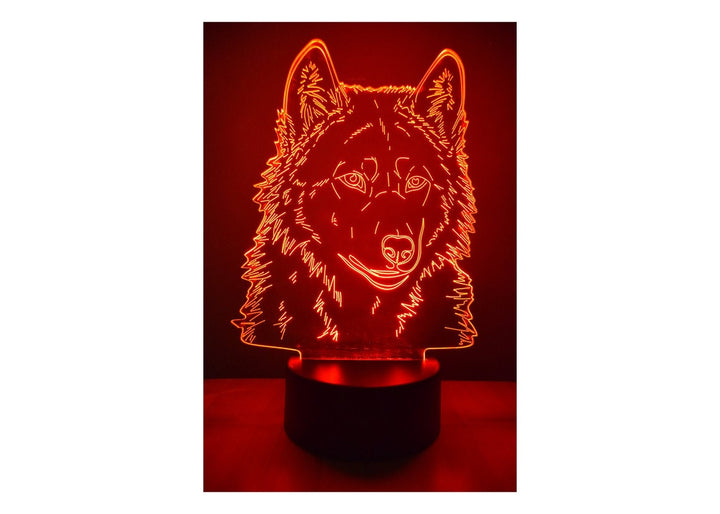 LED Night Lamp Wolf