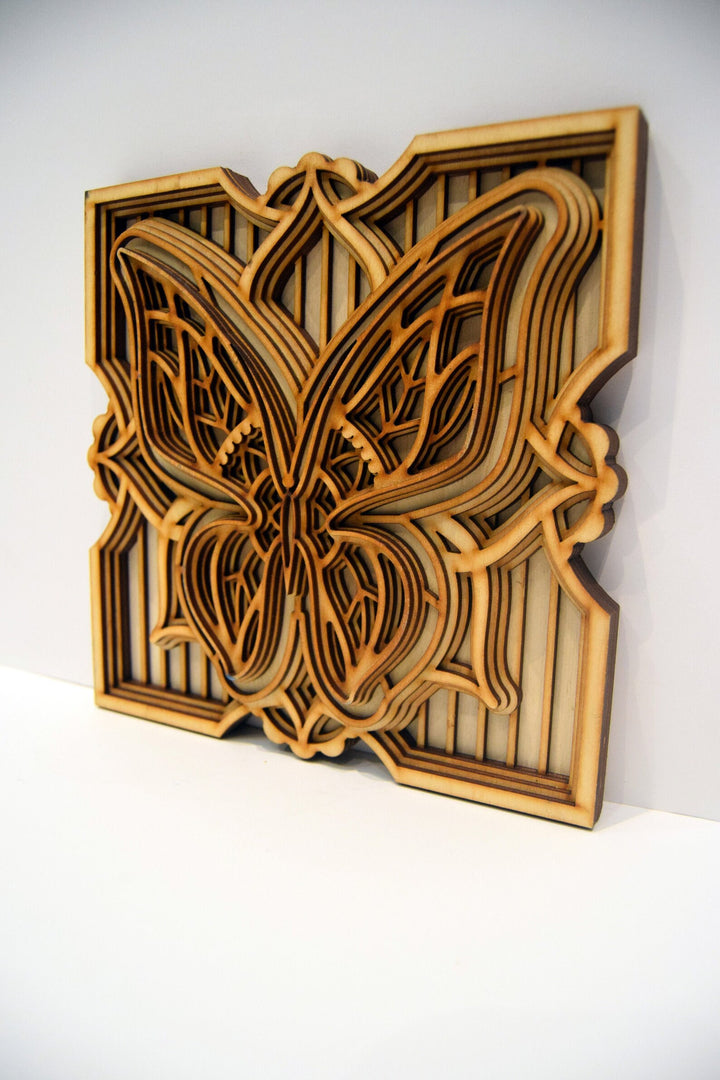 Spiritual butterfly mandala