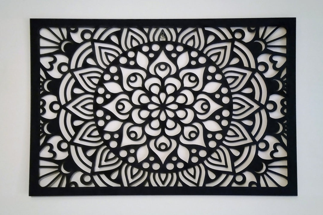 Illusion Mandala Rectangle Stencil
