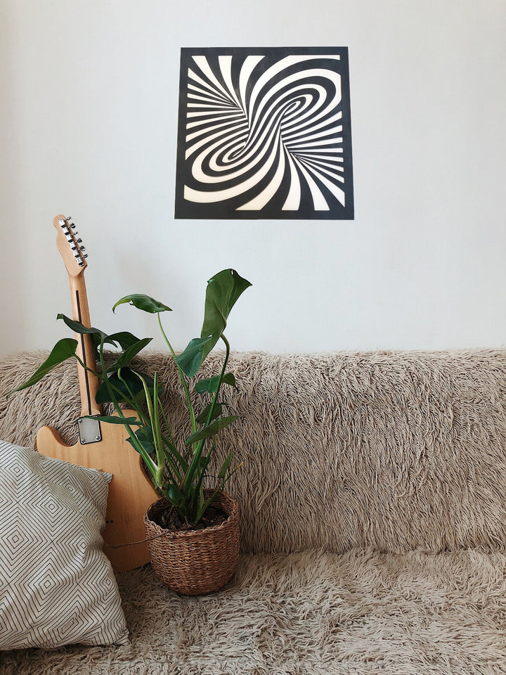 Portal Illusion Wooden Stencil