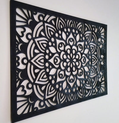 Illusion Mandala Rectangle Stencil