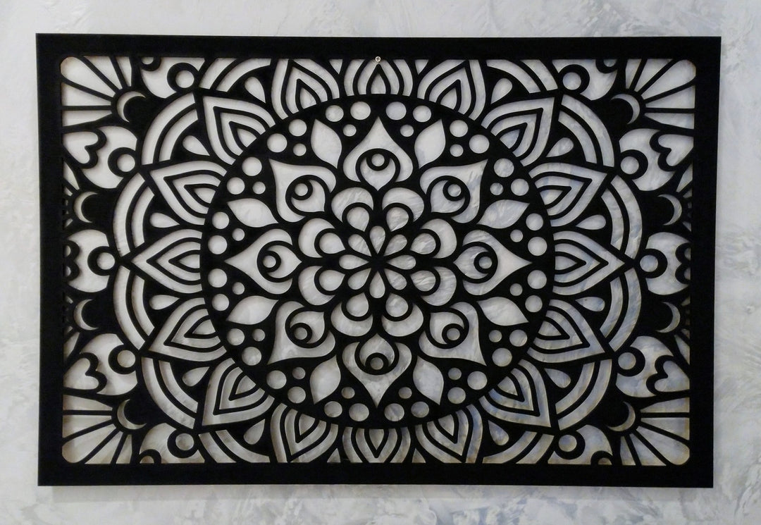 Illusion Mandala Rectangle Stencil