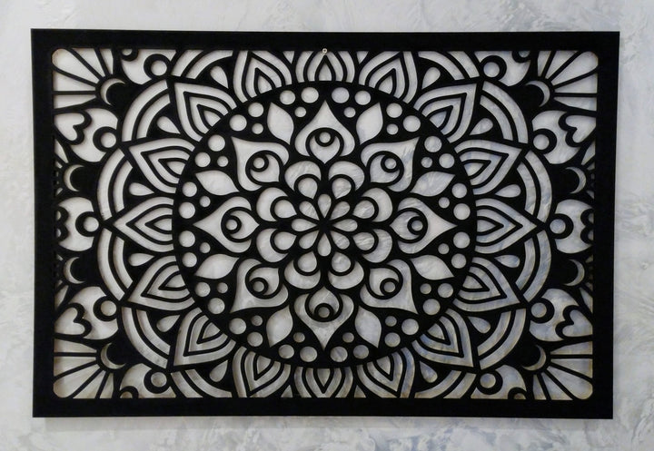 Illusion Mandala Rectangle Stencil