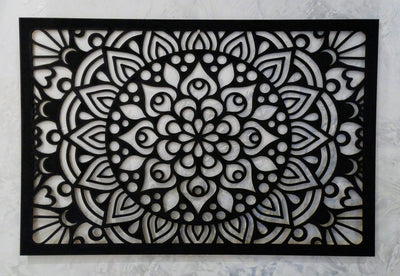 Illusion Mandala Rectangle Stencil