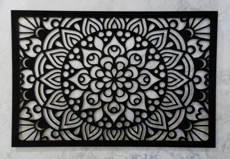 Illusion Mandala Rectangle Stencil