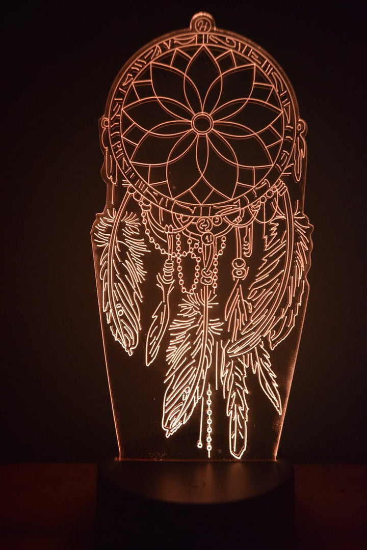 Dreamcatcher LED Night Lamp | RGB 3D Acrylic Night Light
