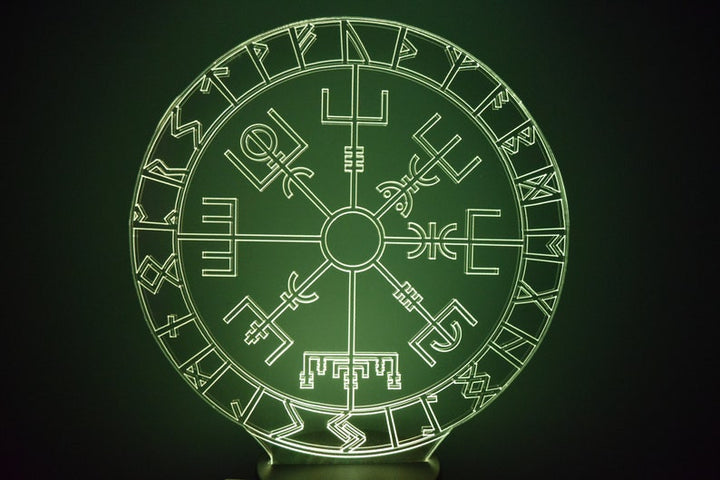 LED Night Lamp Viking Runes