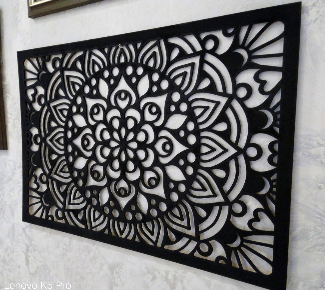 Illusion Mandala Rectangle Stencil