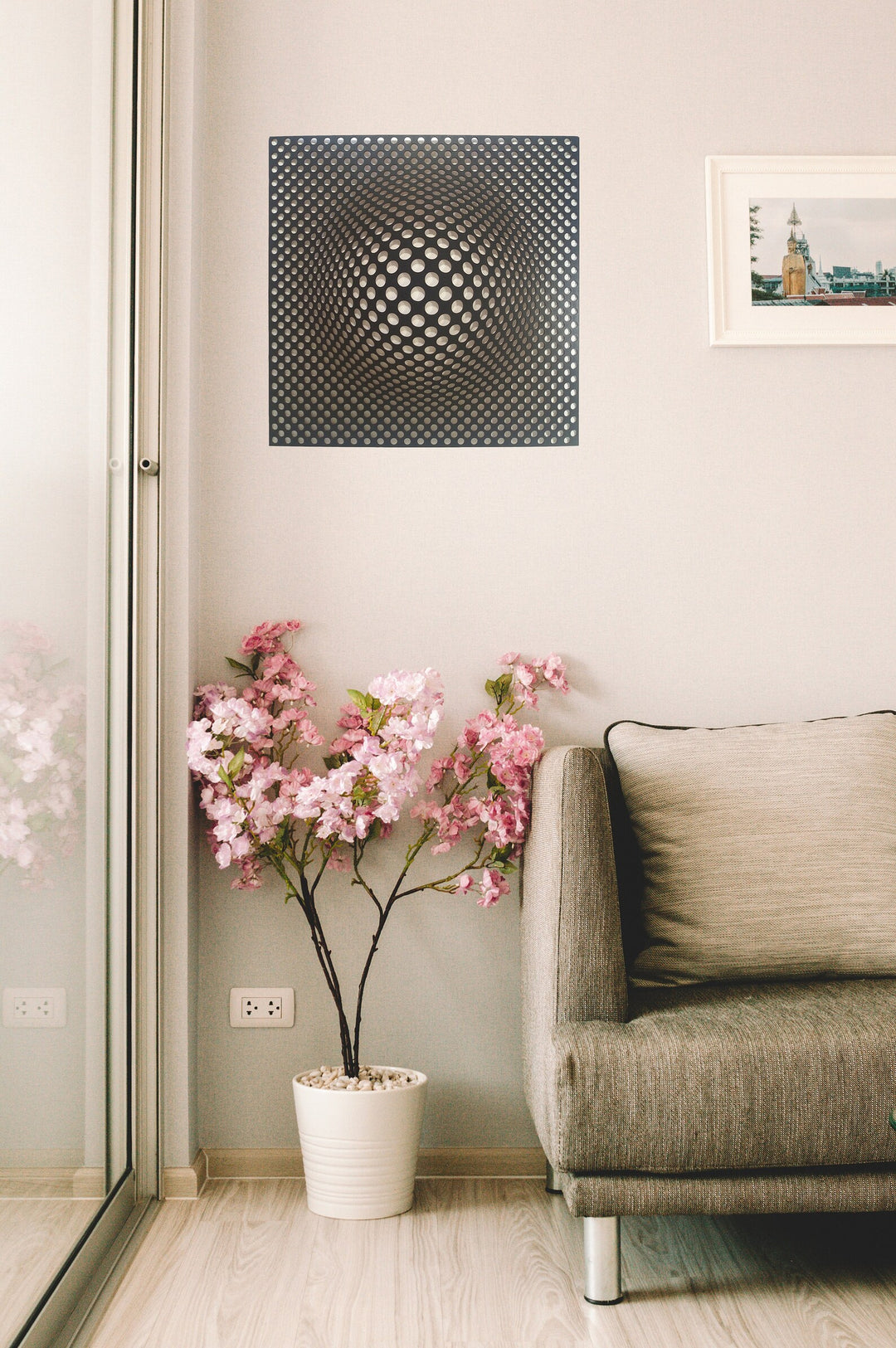 Optical Illusion Art Stencil