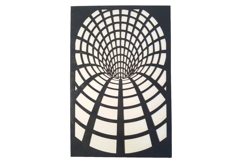 Wormhole Illusion Stencil