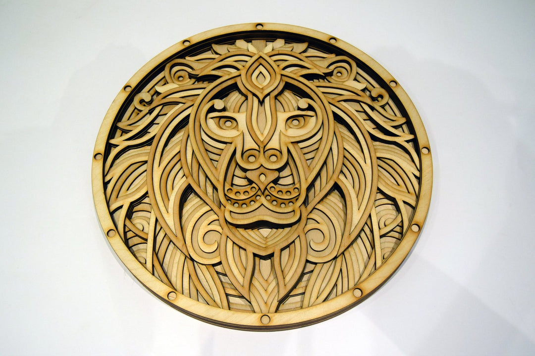 Wooden Lion Mandala