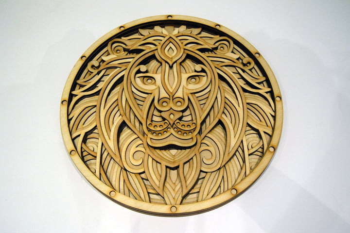 Wooden Lion Mandala