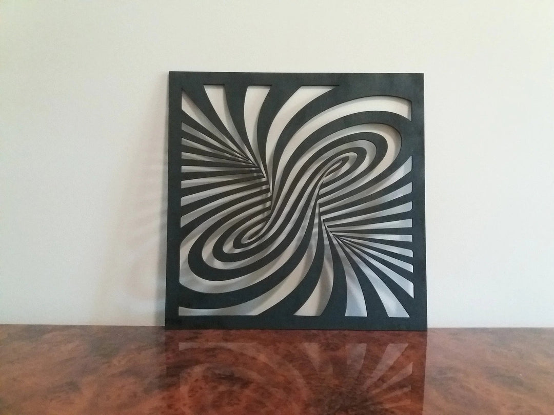 Portal Illusion Wooden Stencil