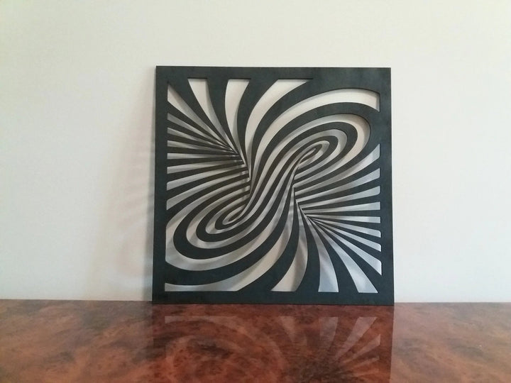 Portal Illusion Wooden Stencil