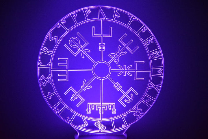 LED Night Lamp Viking Runes
