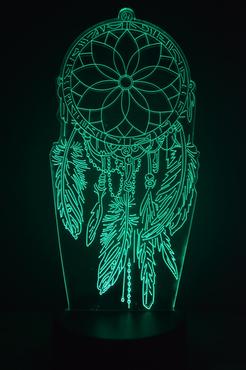 Dreamcatcher LED Night Lamp | RGB 3D Acrylic Night Light