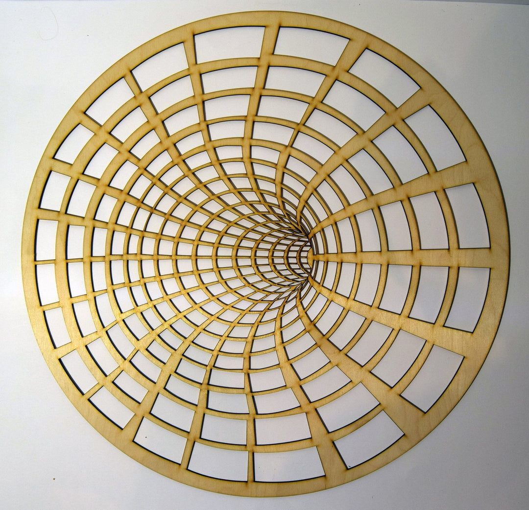 Wooden Illusion Portal Stencil