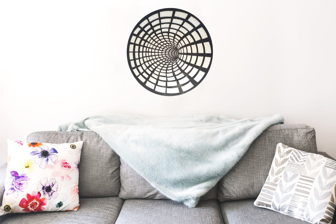 Wooden Illusion Portal Stencil