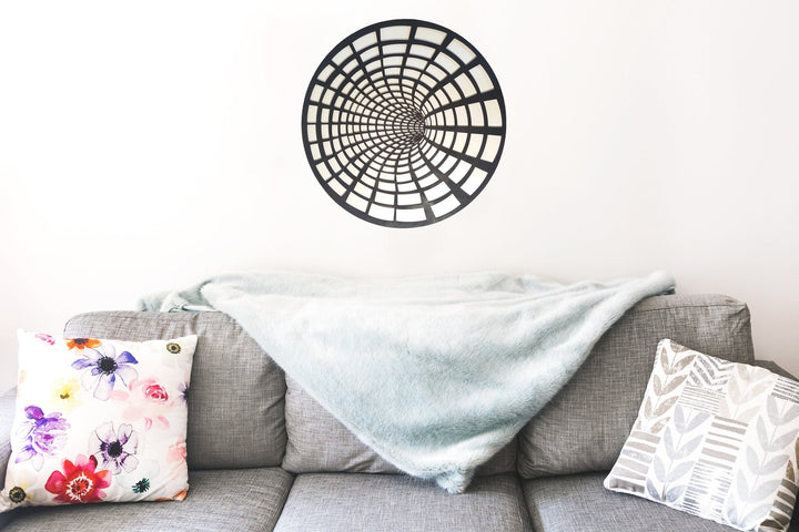 Wooden Illusion Portal Stencil