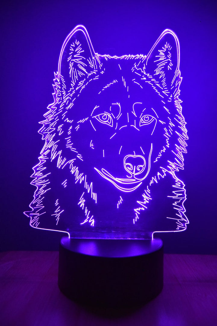 LED Night Lamp Wolf